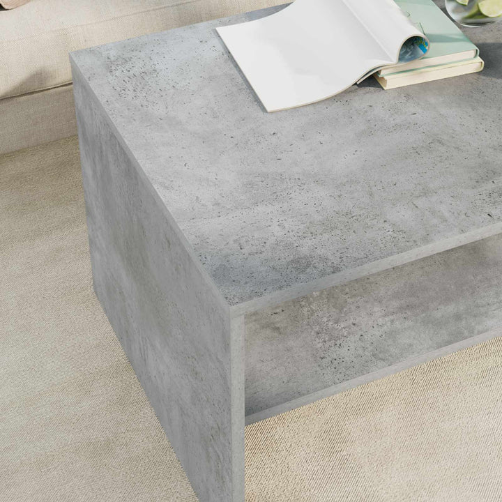 Sofabord Beton Grå 80 x 50 x 40 cm Konstrueret træ