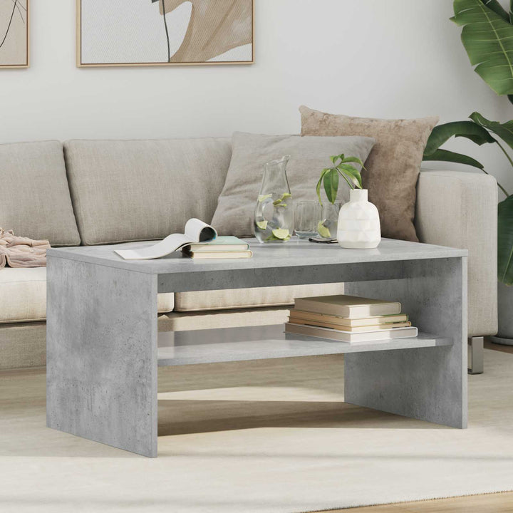 Sofabord Beton Grå 80 x 50 x 40 cm Konstrueret træ