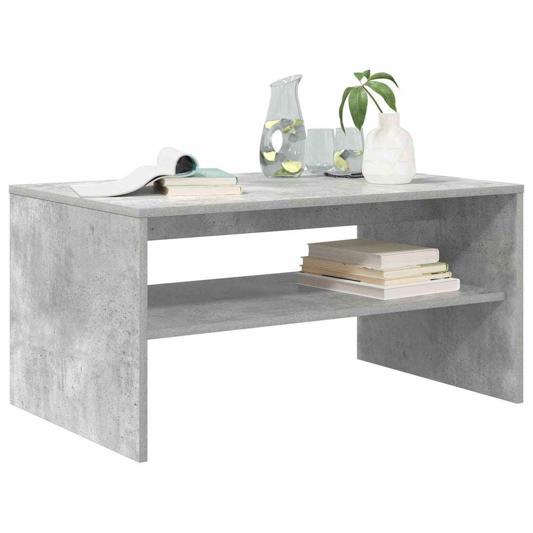 Sofabord Beton Grå 80 x 50 x 40 cm Konstrueret træ
