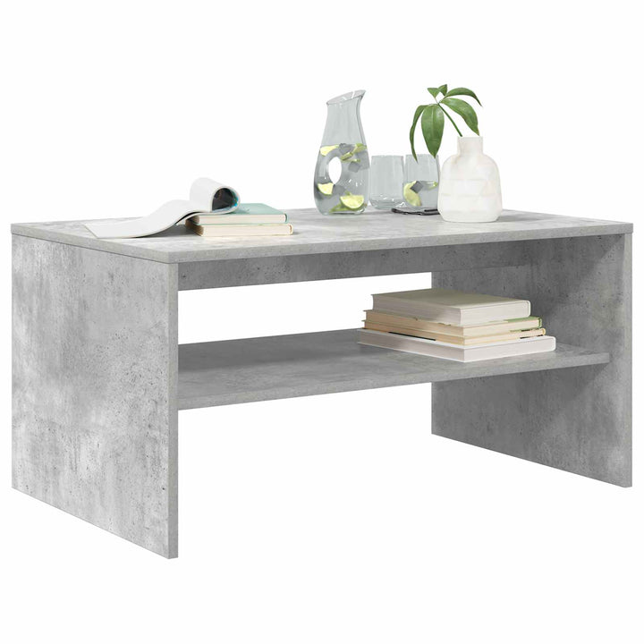 Sofabord Beton Grå 80 x 50 x 40 cm Konstrueret træ
