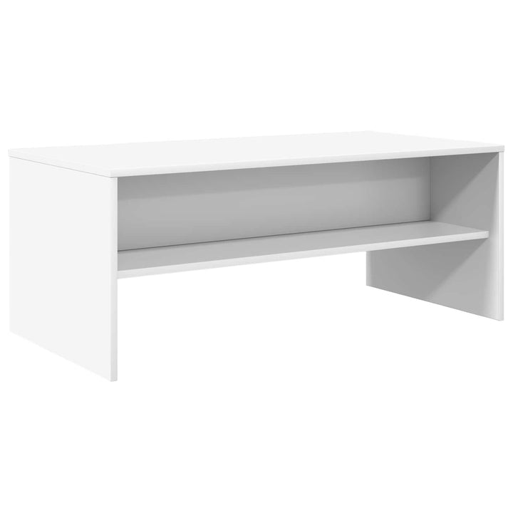 Sofabord Hvid 100 x 50 x 40 cm Konstrueret træ