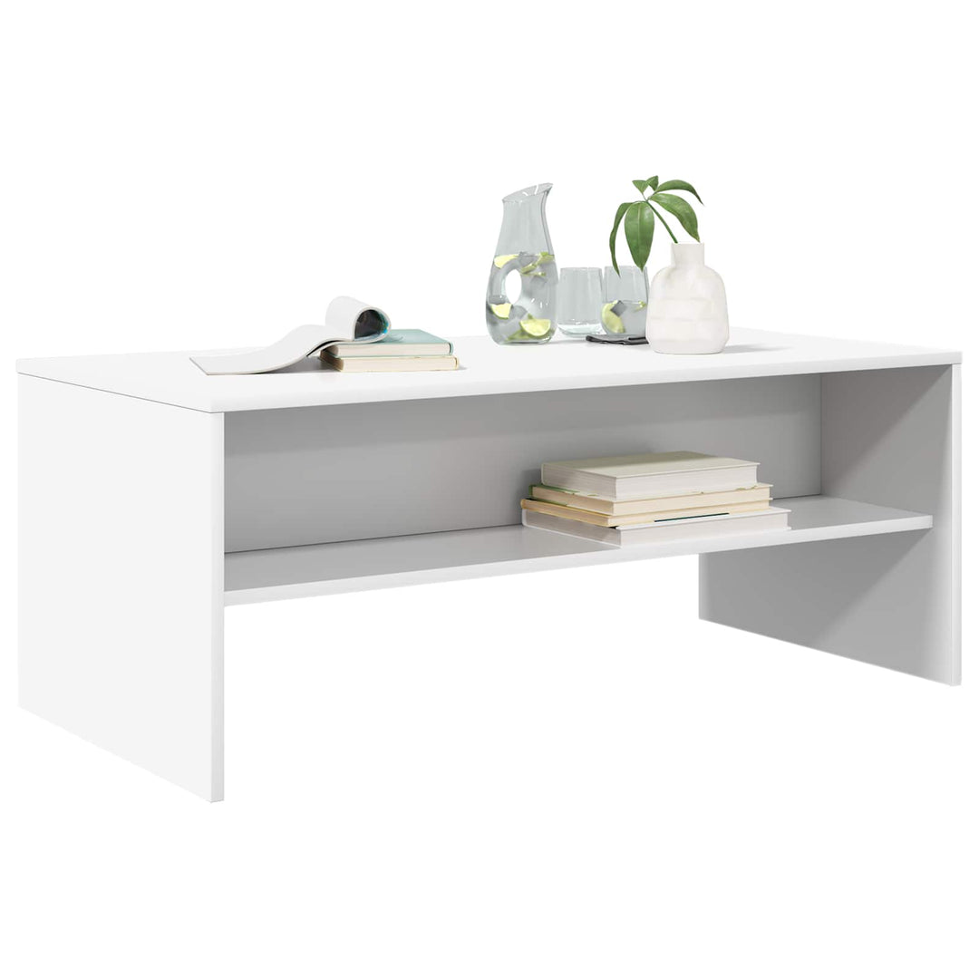 Sofabord Hvid 100 x 50 x 40 cm Konstrueret træ