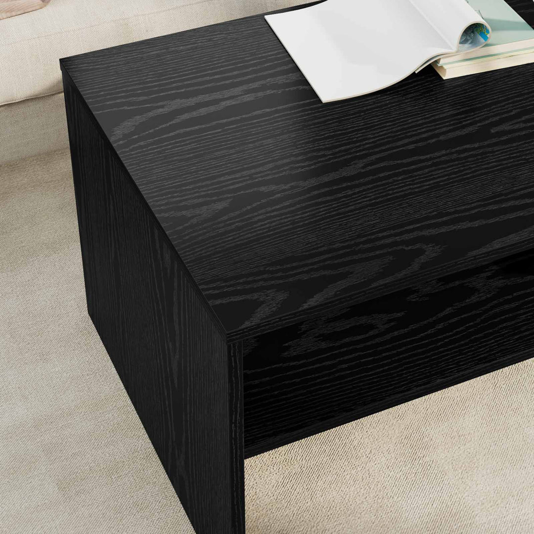 Sofabord Sort eg 100 x 50 x 40 cm Konstrueret træ