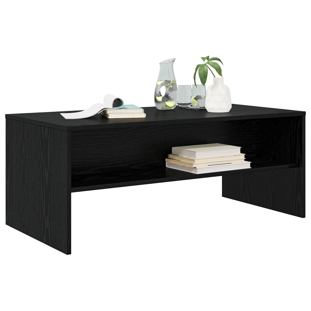 Sofabord Sort eg 100 x 50 x 40 cm Konstrueret træ