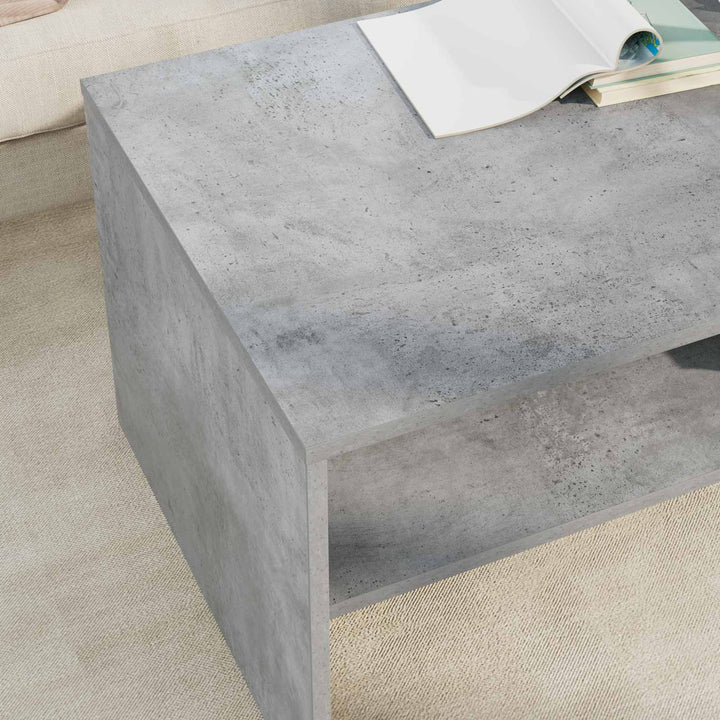 Sofabord Beton Grå 100 x 50 x 40 cm Konstrueret træ