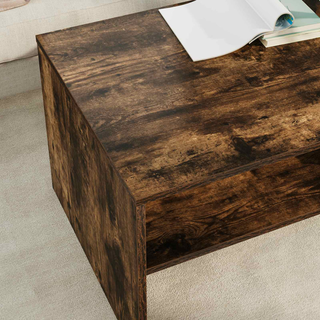 Sofabord Røget eg 100 x 50 x 40 cm Konstrueret træ