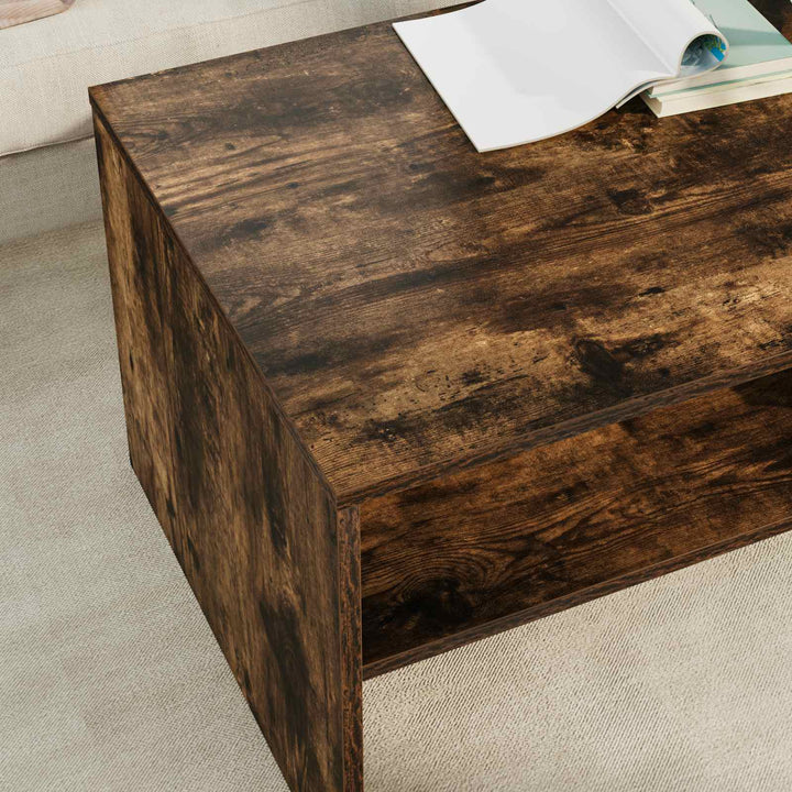 Sofabord Røget eg 100 x 50 x 40 cm Konstrueret træ