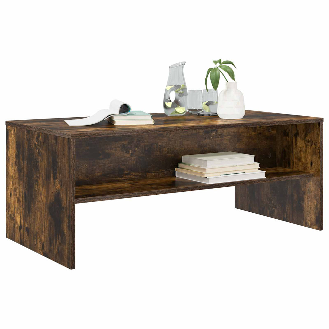 Sofabord Røget eg 100 x 50 x 40 cm Konstrueret træ