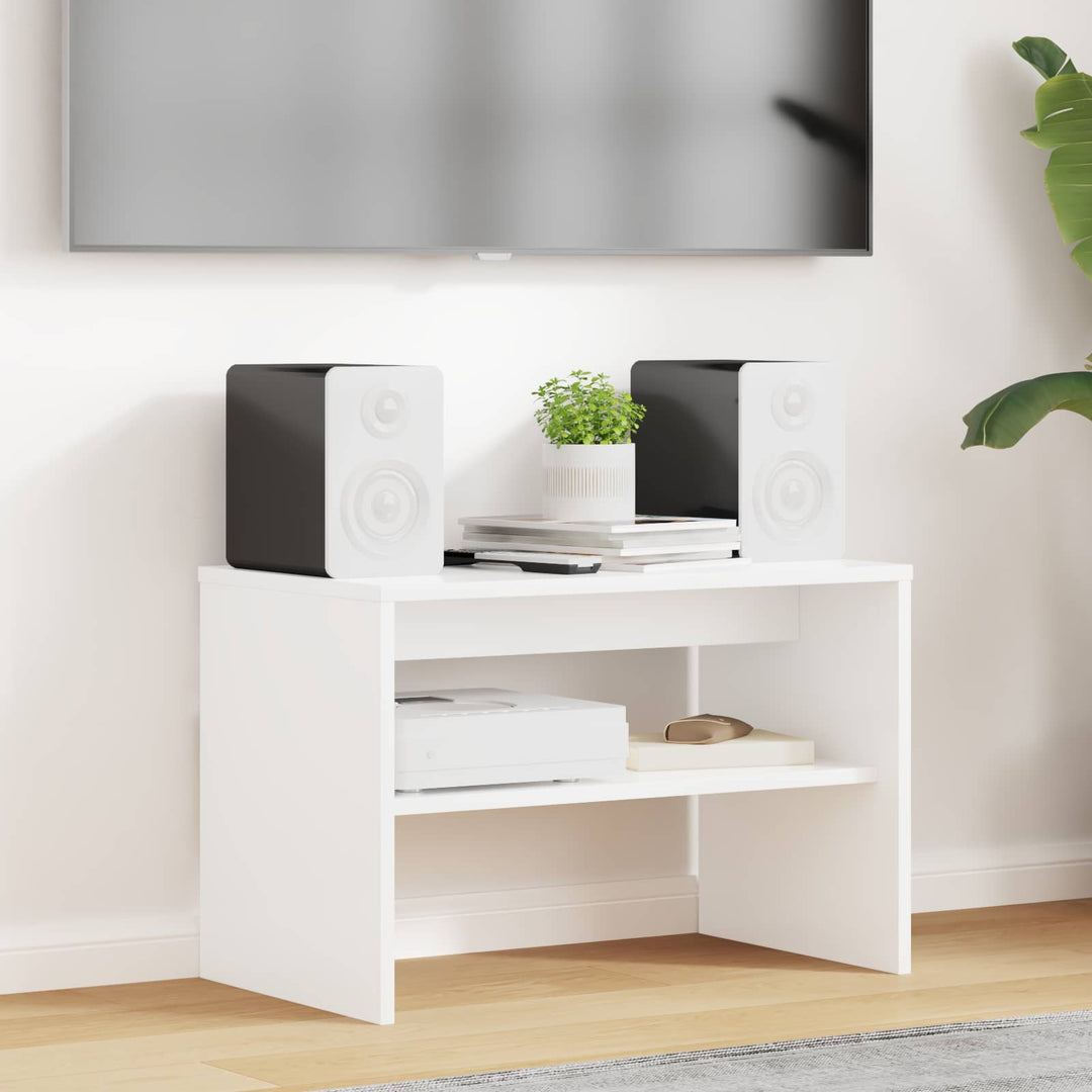 TV-skab Hvid 60 x 35 x 40 cm Konstrueret træ