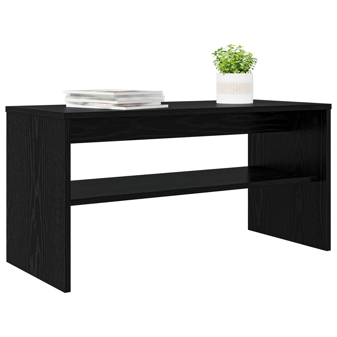 TV-skab Sort eg 80 x 35 x 40 cm Konstrueret træ