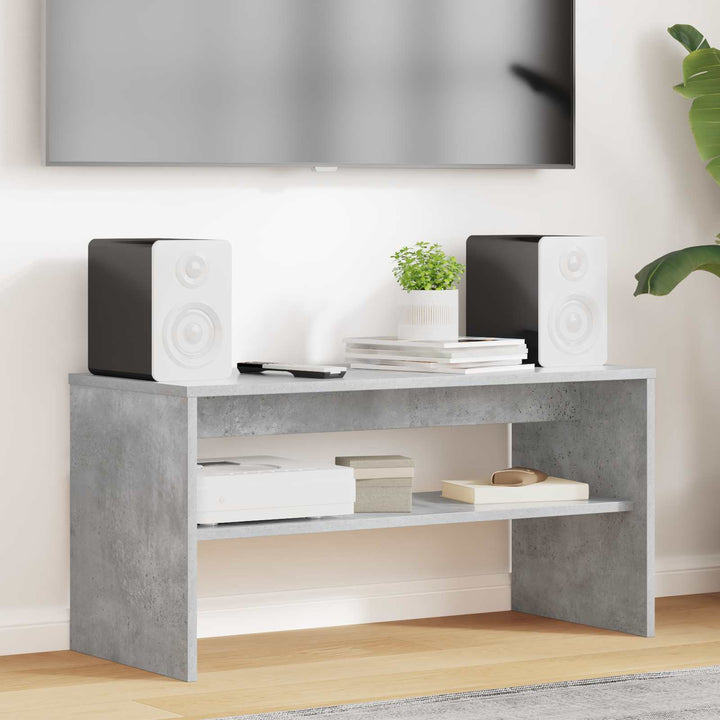 TV-skab Beton Grå 80 x 35 x 40 cm Konstrueret træ