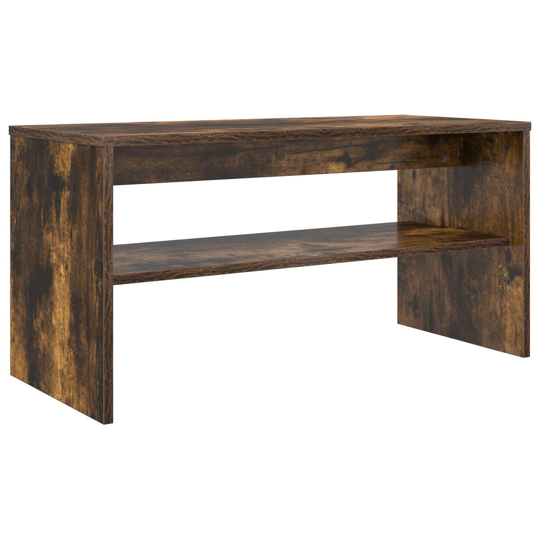 TV-skab Røget eg 80 x 35 x 40 cm Konstrueret træ