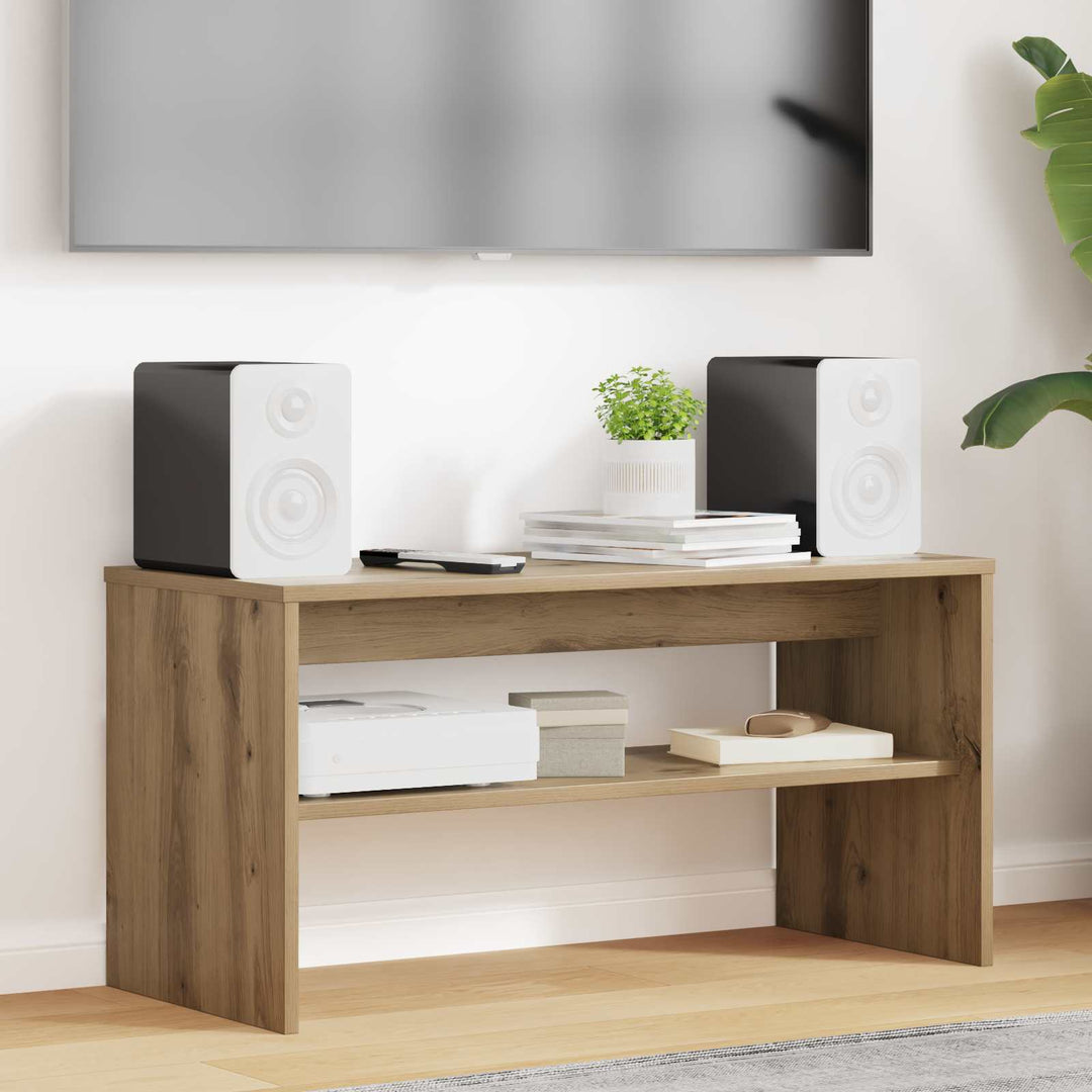 TV-skab 80 x 35 x 40 cm Artisan Egetræ Konstrueret træ