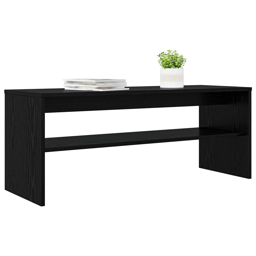 TV-skab Sort eg 100 x 35 x 40 cm Konstrueret træ