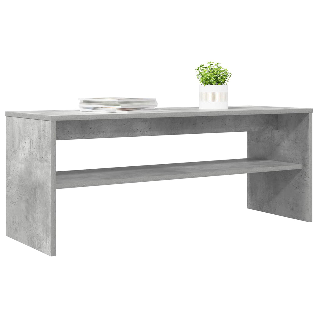 TV-skab Beton Grå 100 x 35 x 40 cm Konstrueret træ