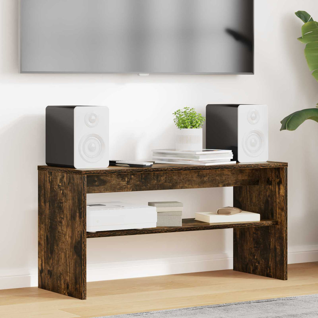 TV-skab Røget eg 80 x 30 x 40 cm Konstrueret træ