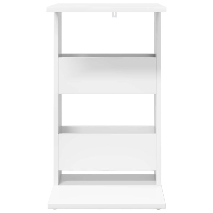 Sidebord Hvid 40 x 35 x 60,5 cm Konstrueret træ