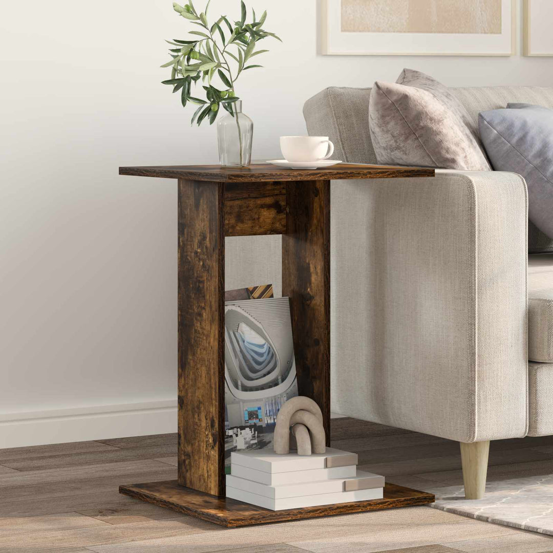 Sidebord Røget eg 45 x 40 x 62,5 cm Konstrueret træ