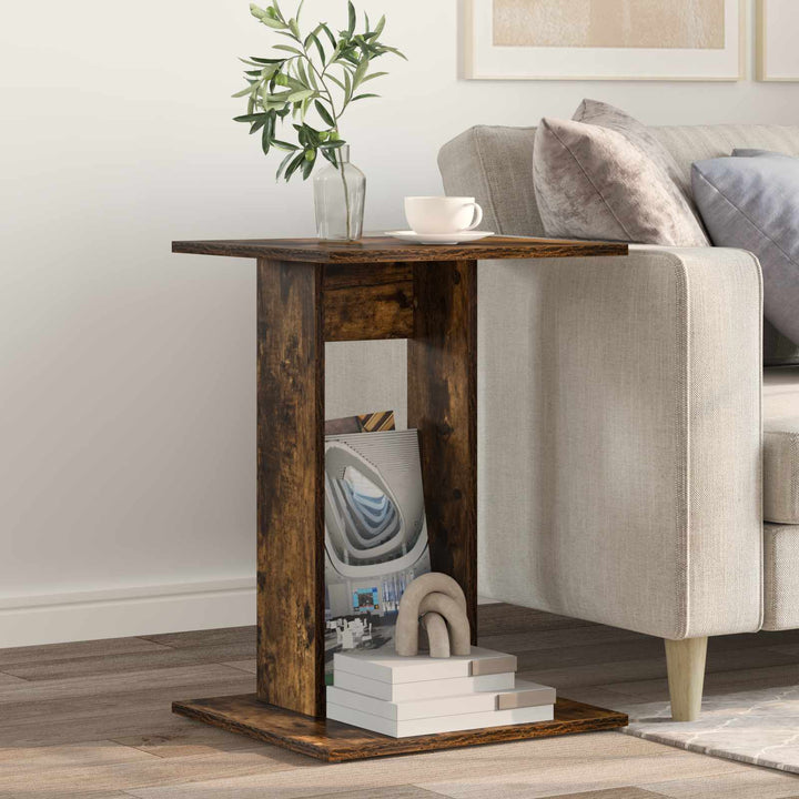 Sidebord Røget eg 45 x 40 x 62,5 cm Konstrueret træ
