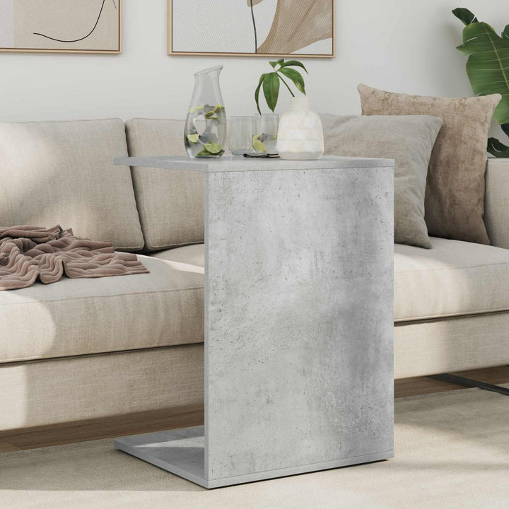 Sidebord Beton Grå 45 x 40 x 62,5 cm Konstrueret træ
