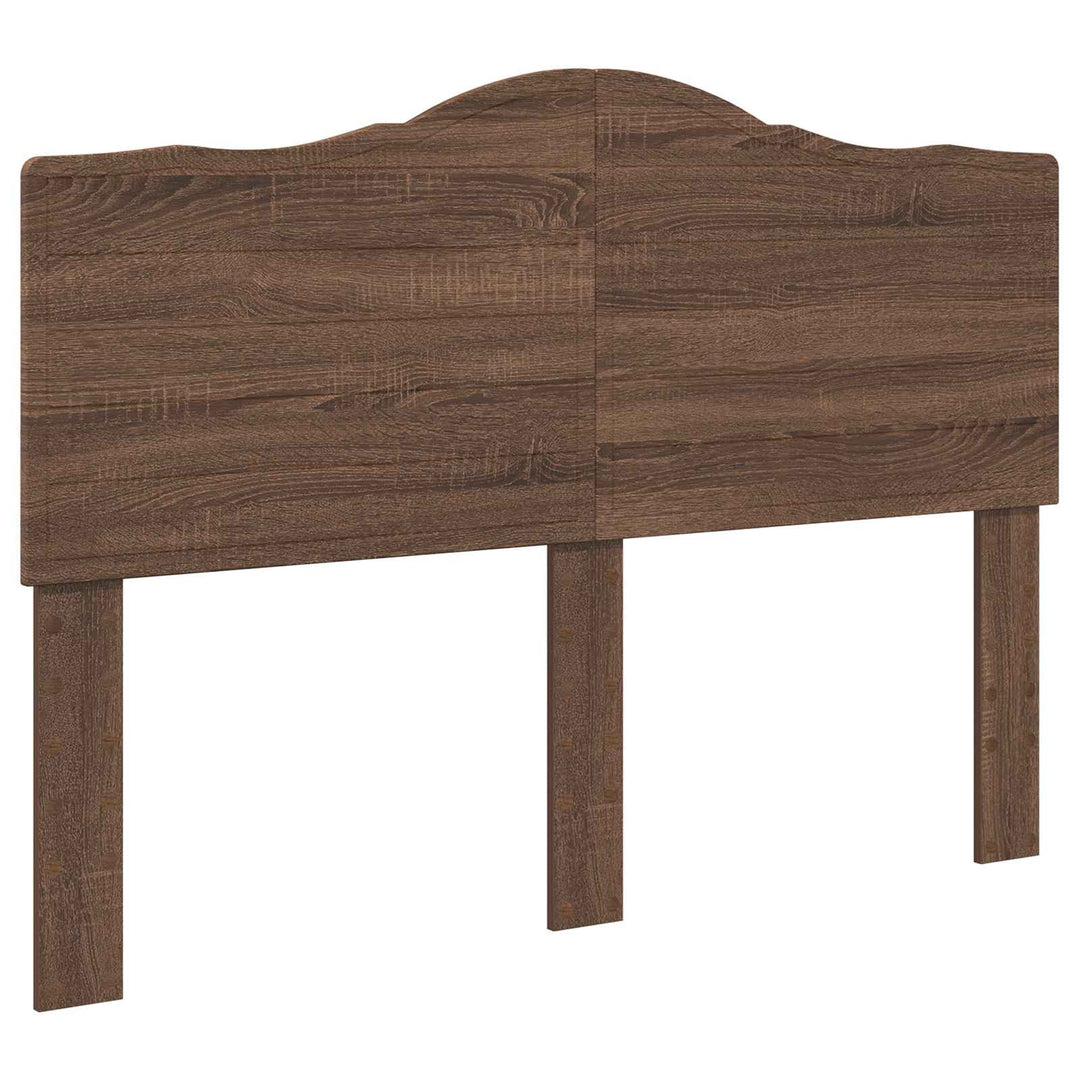 Sengestel med hovedgærde Brun eg 140 x 200 cm Massiv fyrretræ