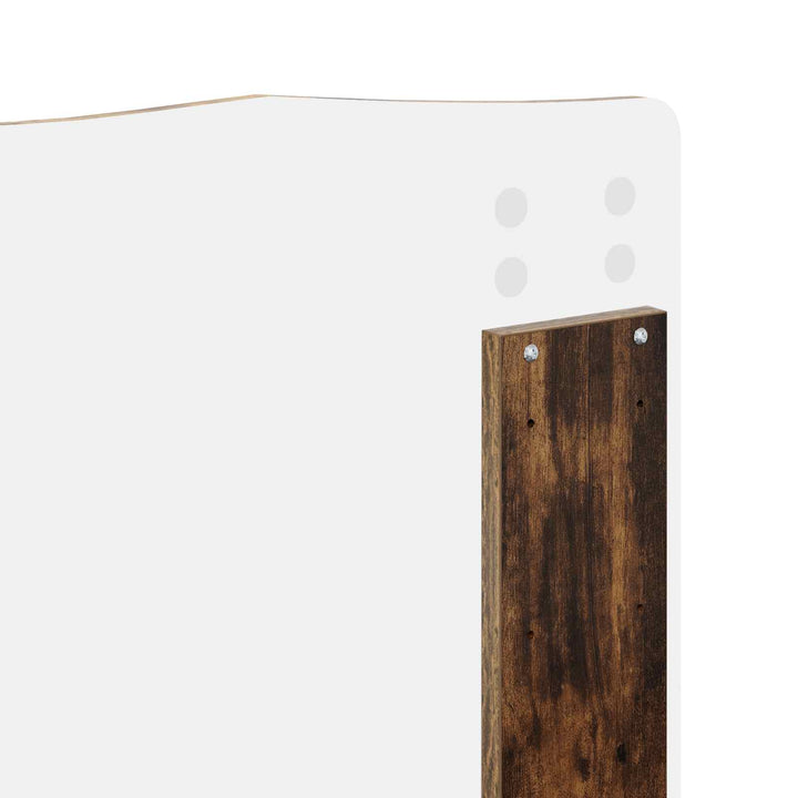 Sengestel med hovedgærde Røget eg 140 x 190 cm Massiv fyrretræ