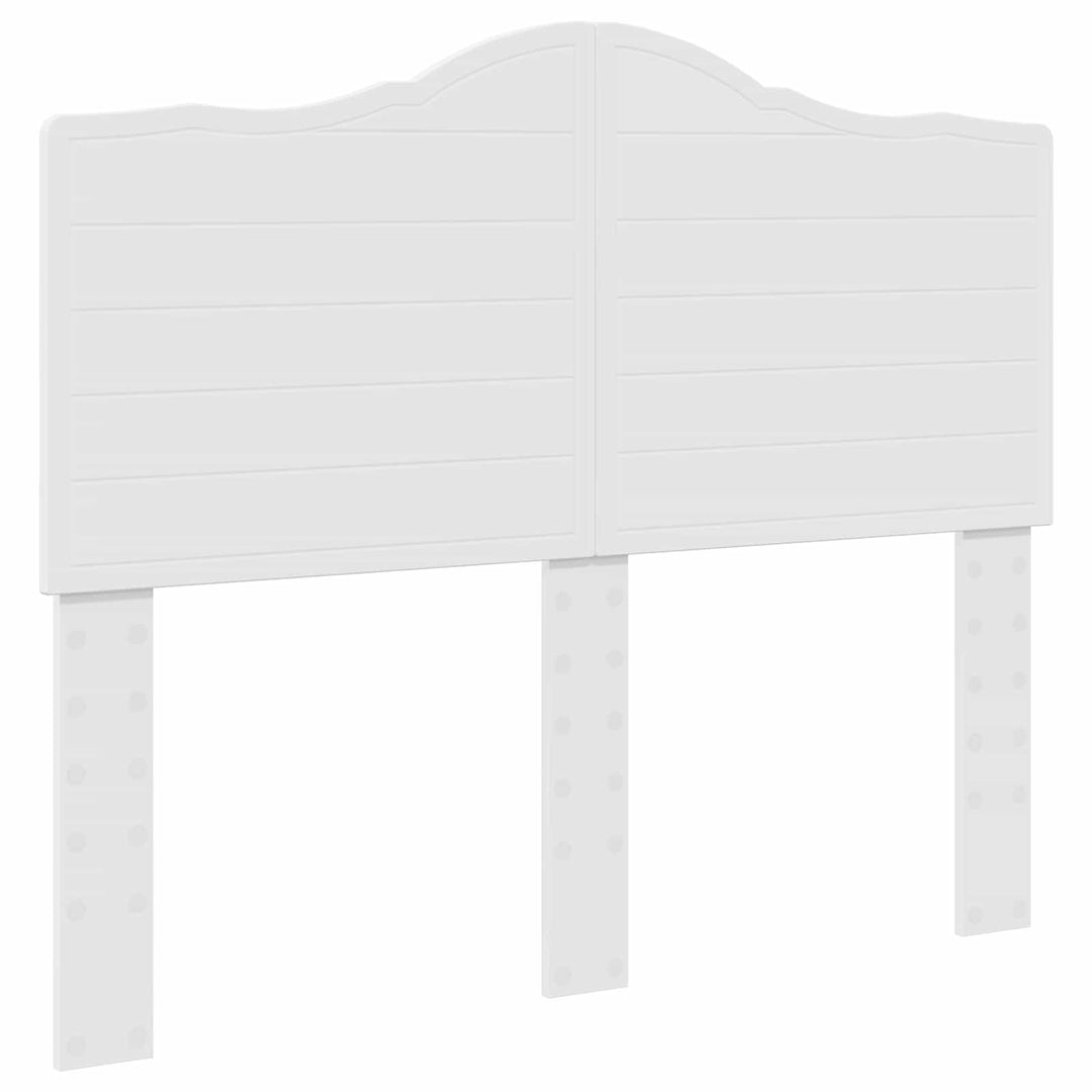Sengestel med hovedgærde Hvid 120 x 200 cm Massiv fyrretræ