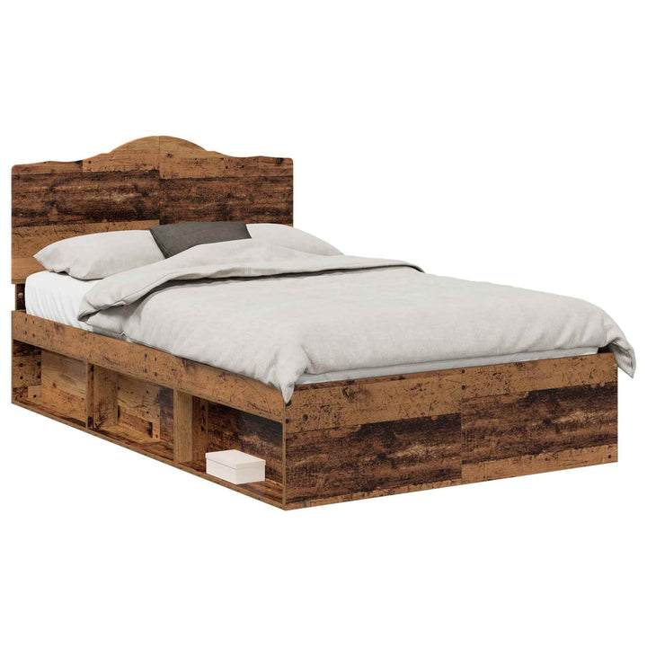 Sengestel Gammelt træ 120 x 200 cm Massiv fyrretræ