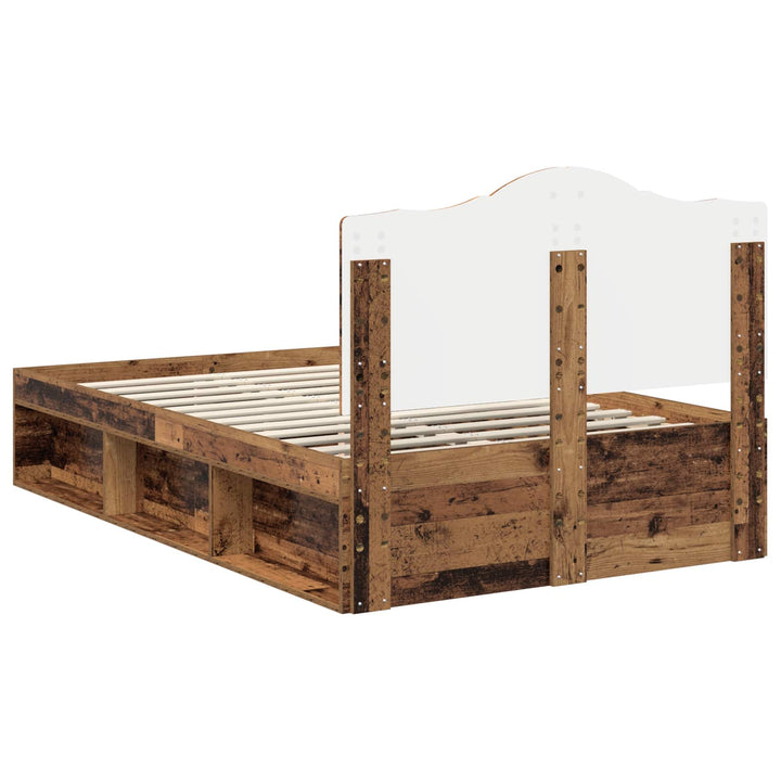 Sengestel Gammelt træ 120 x 200 cm Massiv fyrretræ