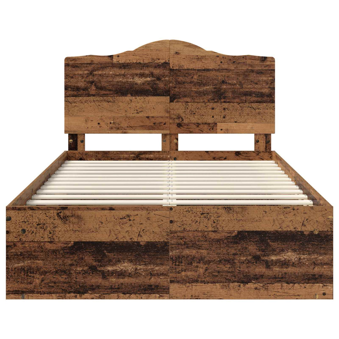 Sengestel Gammelt træ 120 x 200 cm Massiv fyrretræ