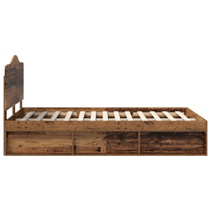 Sengestel Gammelt træ 120 x 200 cm Massiv fyrretræ