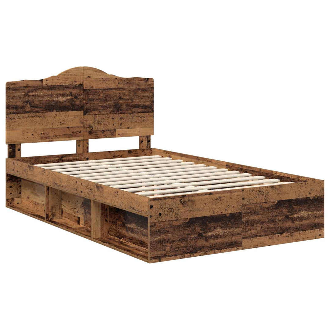 Sengestel Gammelt træ 120 x 190 cm Massiv fyrretræ