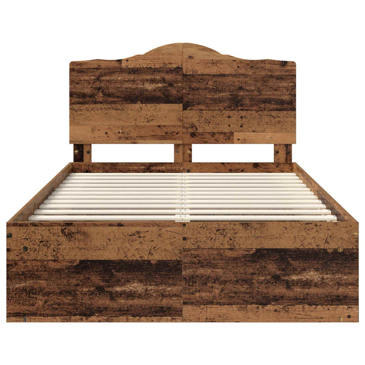 Sengestel Gammelt træ 120 x 190 cm Massiv fyrretræ