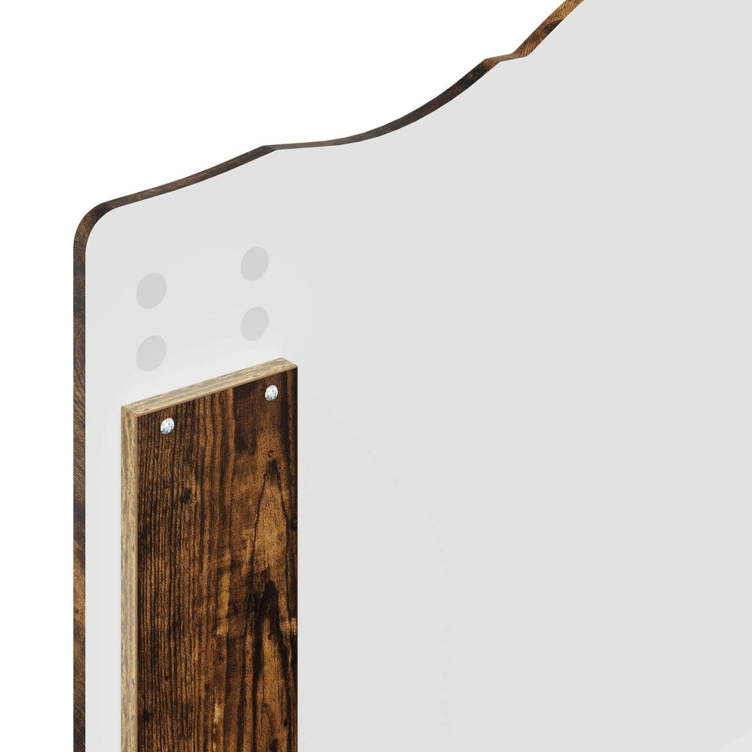 Sengestel med hovedgærde Røget eg 90 x 200 cm Massiv fyrretræ
