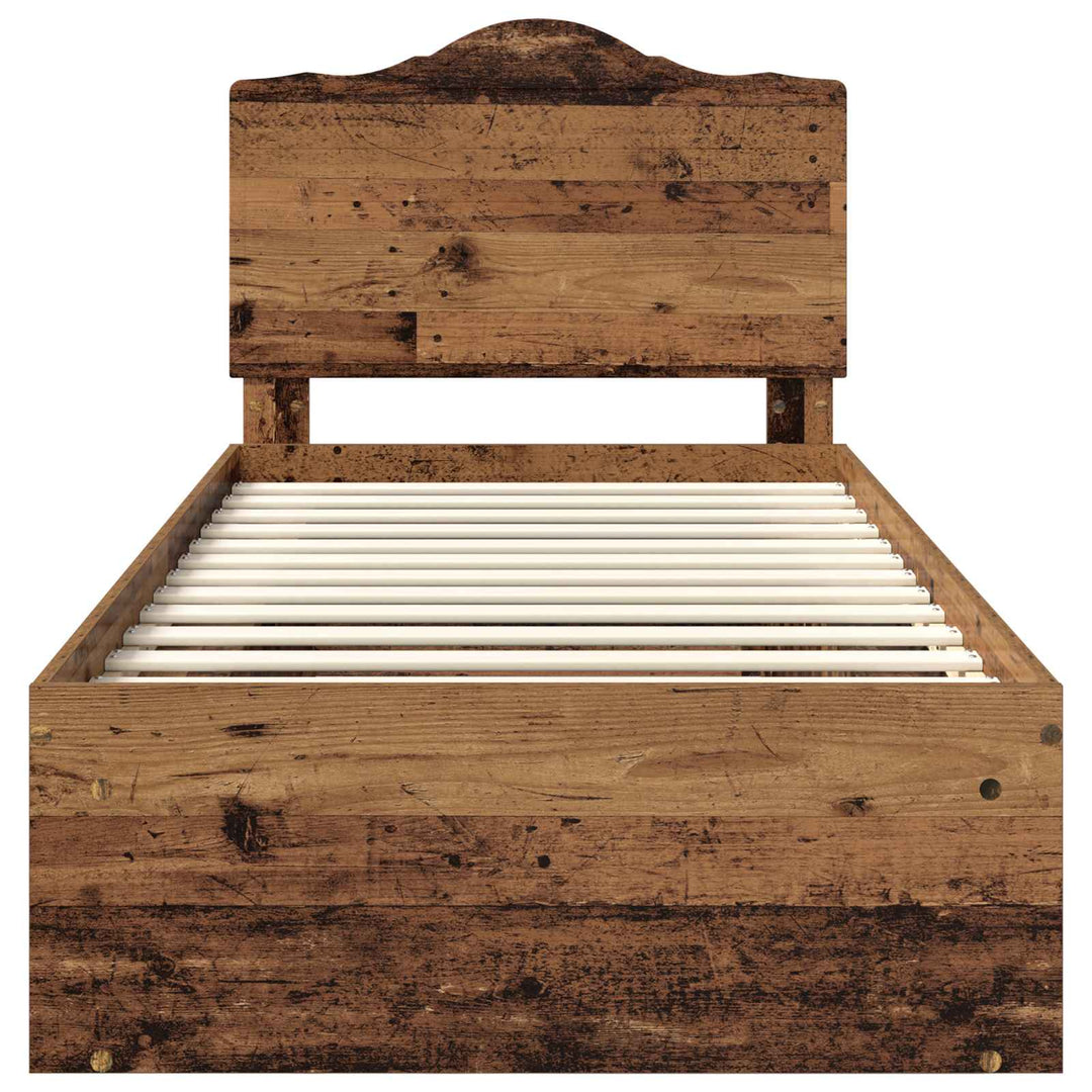 Sengestel Gammelt træ 90 x 190 cm Massiv fyrretræ