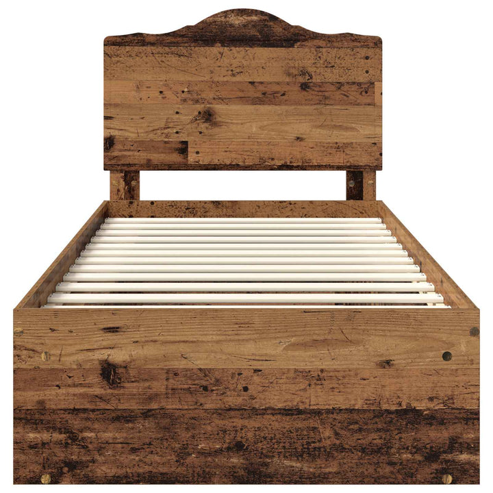 Sengestel Gammelt træ 90 x 190 cm Massiv fyrretræ