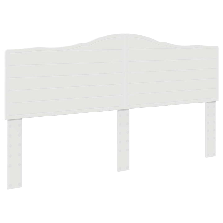Sengestel med skuffe Hvid 200 x 200 cm Ingeniørtræ