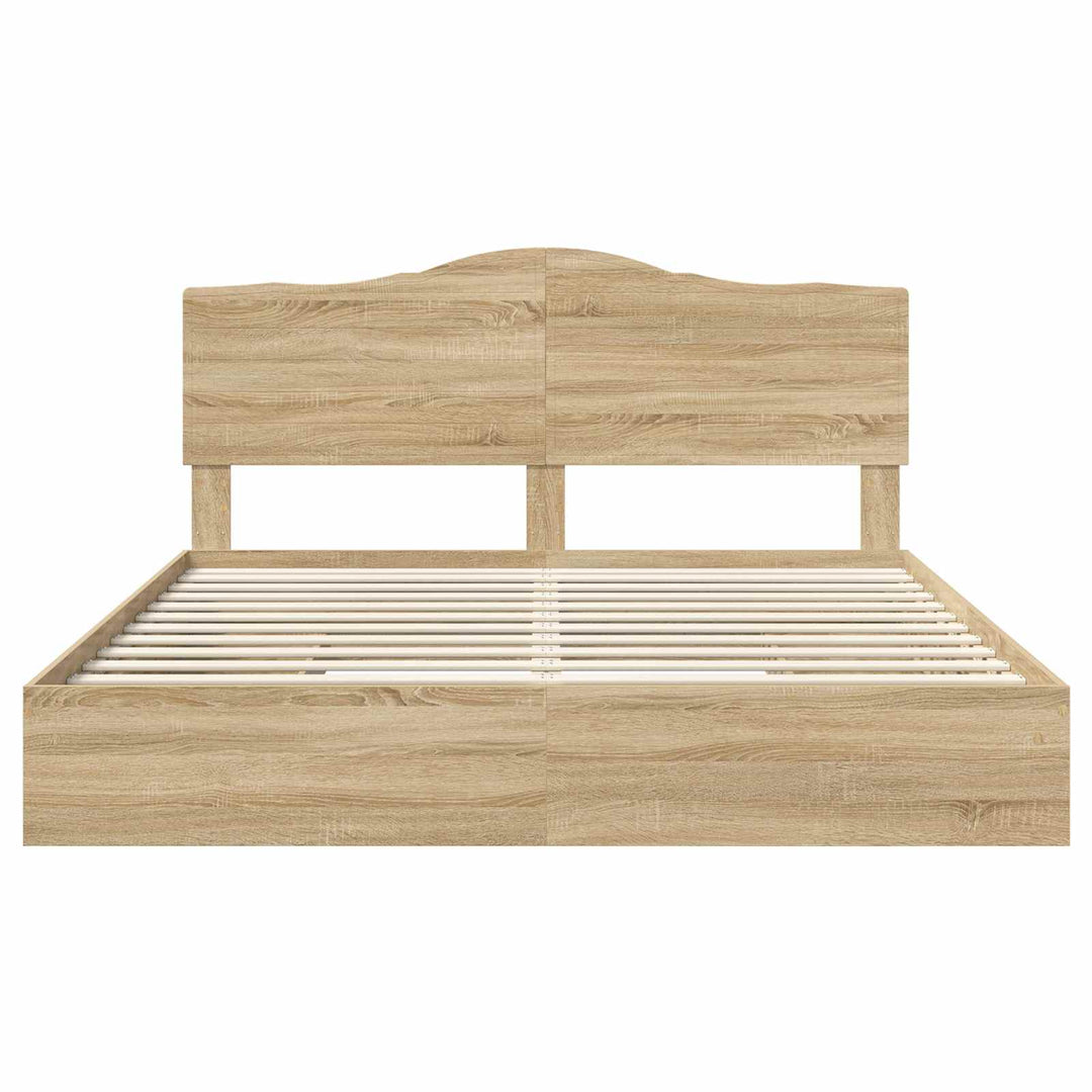 Opbevaringsseng Sonoma eg 180 x 200 cm Konstrueret træ