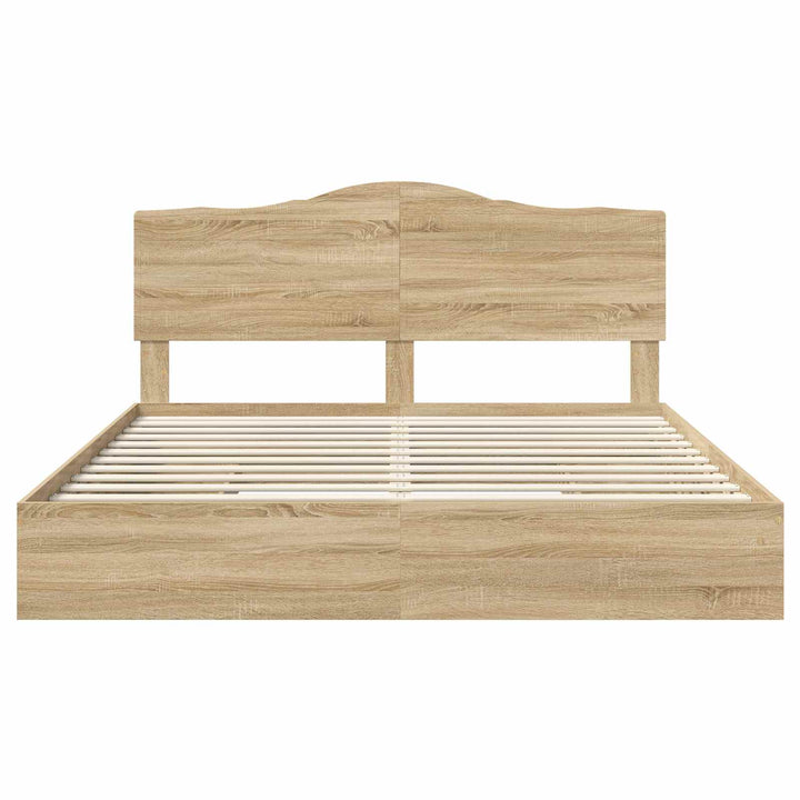 Opbevaringsseng Sonoma eg 180 x 200 cm Konstrueret træ
