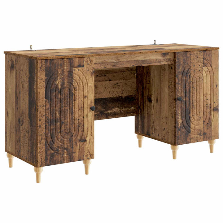 Bord med hylde Gammelt træ 142,5 x 50 x 75 cm Konstrueret træ