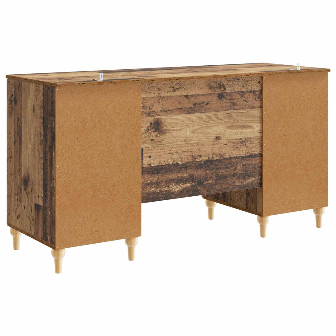 Bord med hylde Gammelt træ 142,5 x 50 x 75 cm Konstrueret træ
