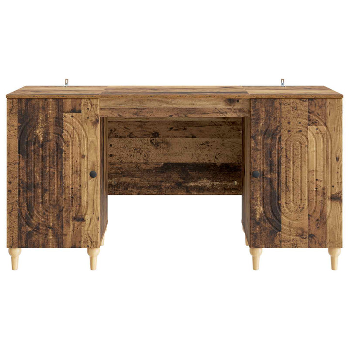 Bord med hylde Gammelt træ 142,5 x 50 x 75 cm Konstrueret træ