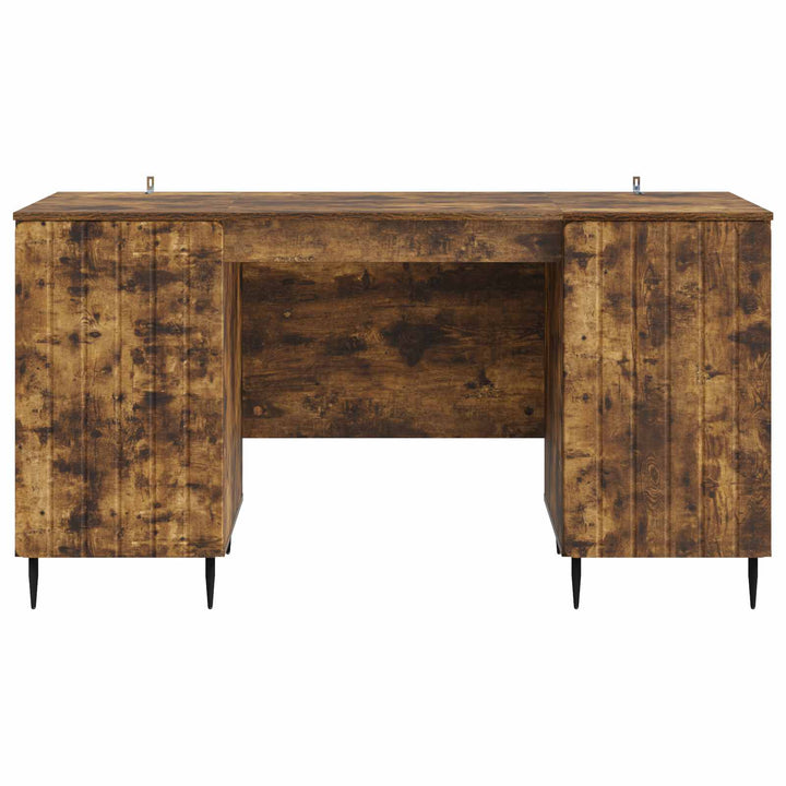 Bord med hylde Røget eg 142,5 x 50 x 75 cm Konstrueret træ