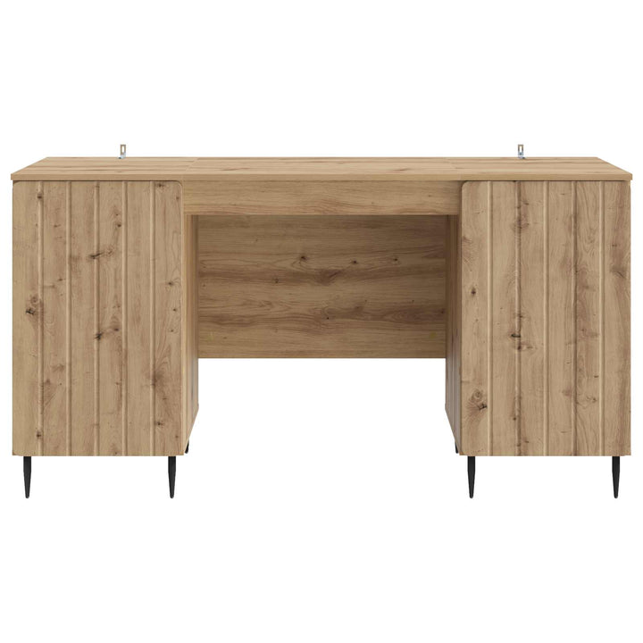 Bord med hylde Artisan-eg 142,5 x 50 x 75 cm Konstrueret træ