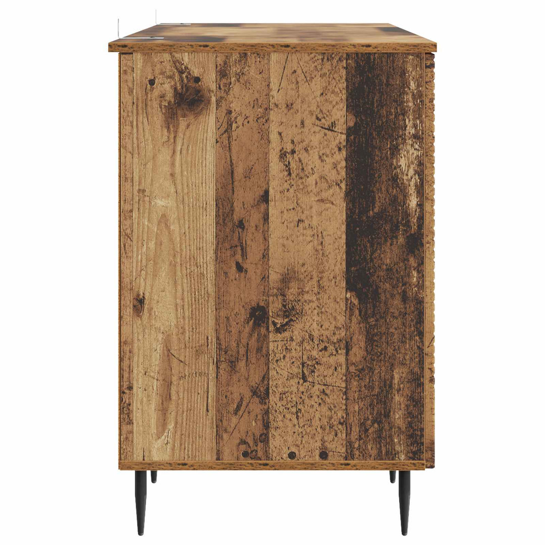 Bord med hylde Gammelt træ 142,5 x 50 x 75 cm Konstrueret træ