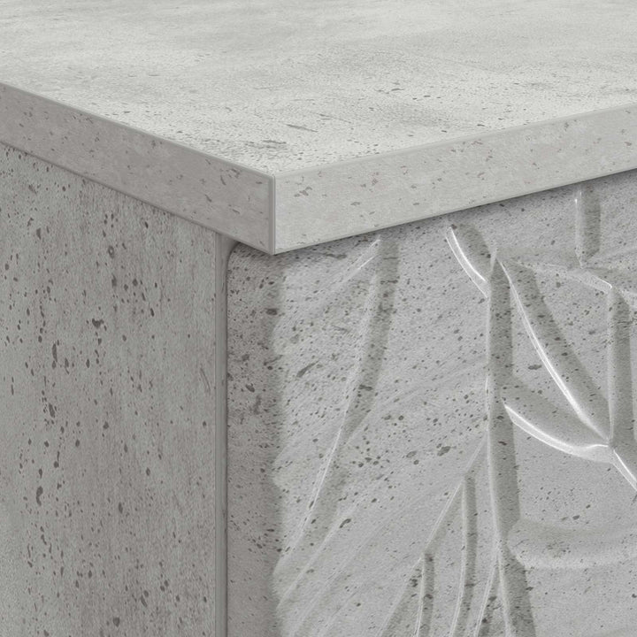 Bord Betongrå Konstrueret træ 142,5 x 50 x 75 cm