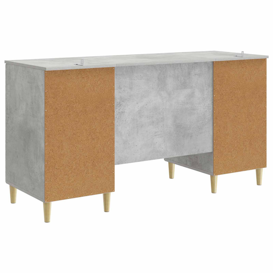Bord Betongrå Konstrueret træ 142,5 x 50 x 75 cm