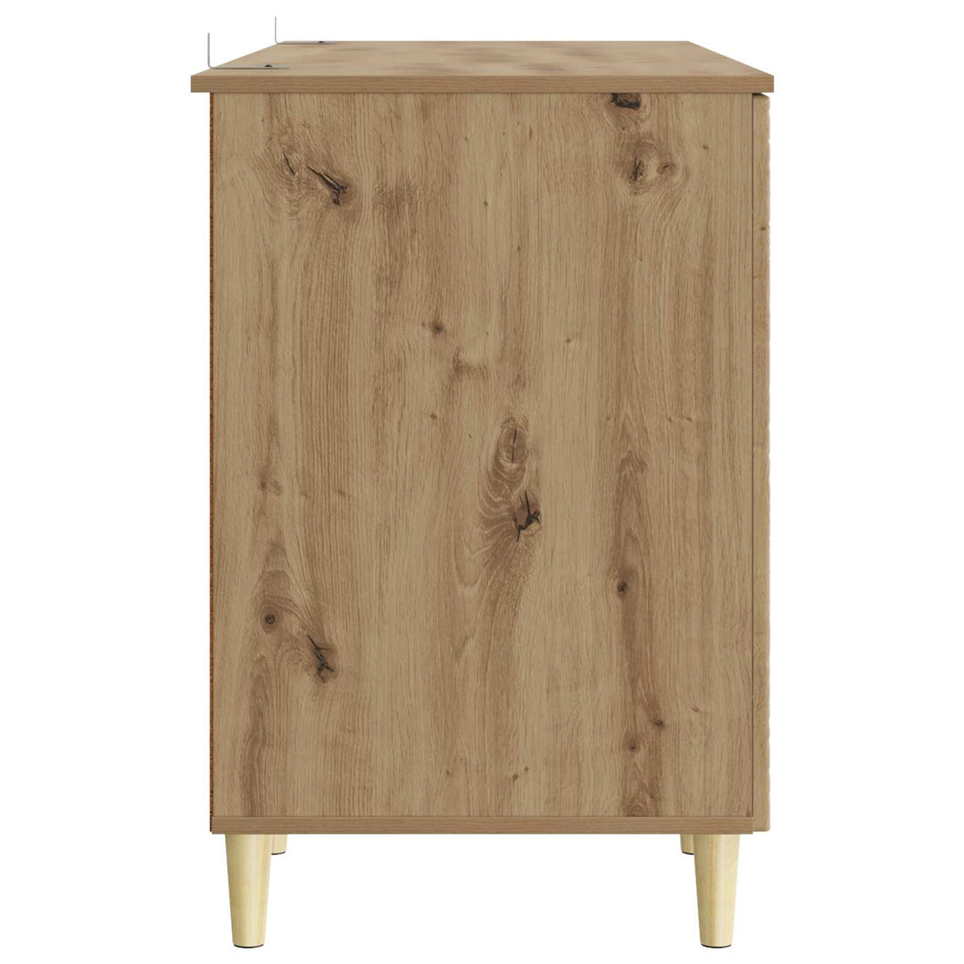 Bord Artisan-eg Konstrueret træ 142,5 x 50 x 75 cm