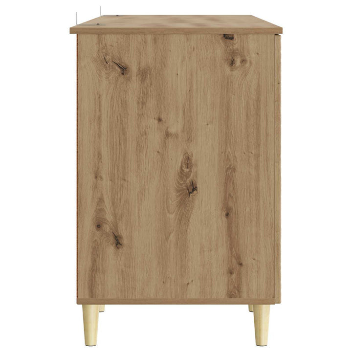 Bord Artisan-eg Konstrueret træ 142,5 x 50 x 75 cm