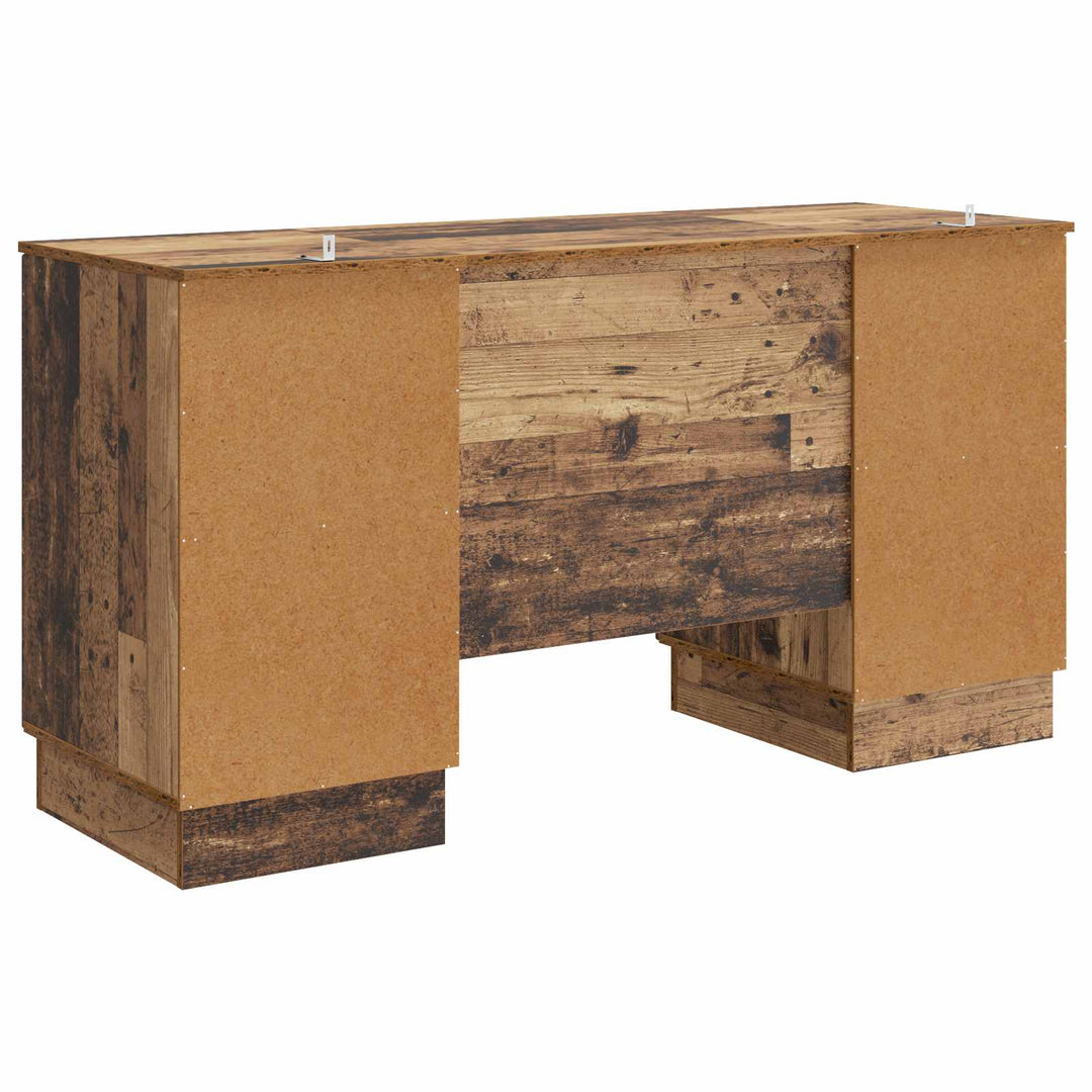 Bord med hylde Gammelt træ 142,5 x 50 x 75 cm Konstrueret træ